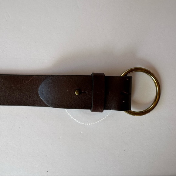 Ariat Brown Leather Bridle Belt Size Small Gold Tone Clip Buckle - Picture 9 of 12